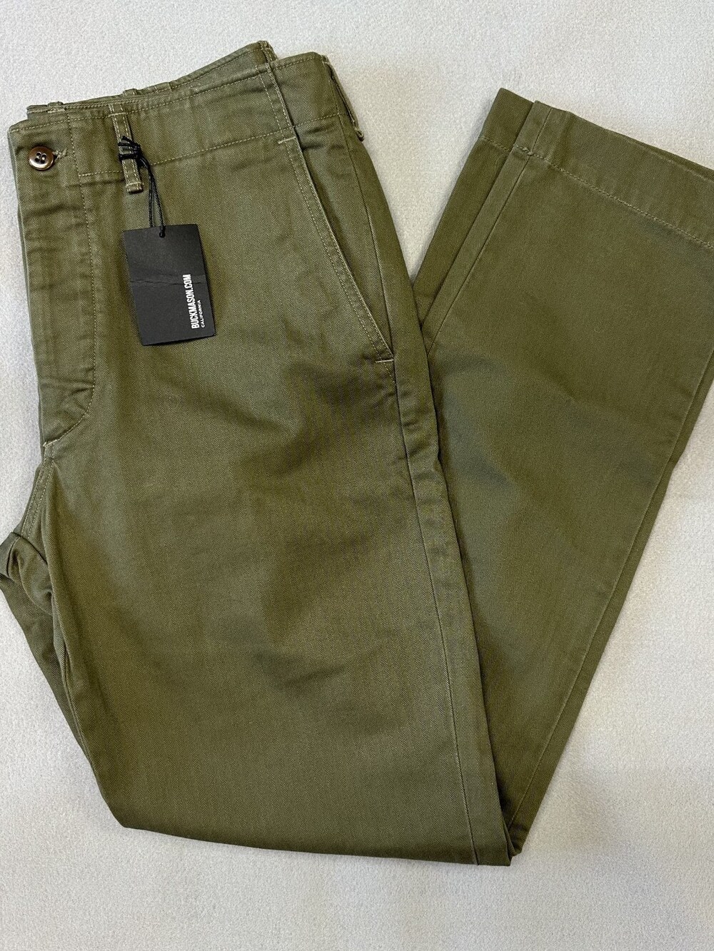 Buck Mason Grassland Omaha Flyweight HBT Maverick Slim Chino Sz32 MSRP 168 [CD1]